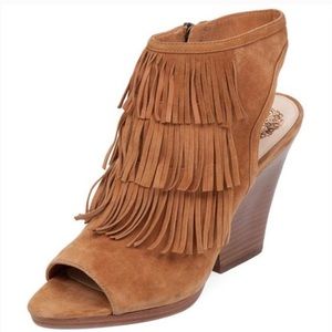 Vince Camuto Jadon Open Toe Fringe Heel